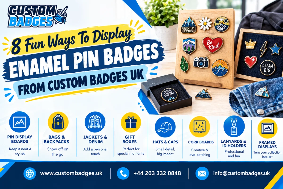 8 Fun Ways To Display Enamel Pin Badges From Custom Badges UK