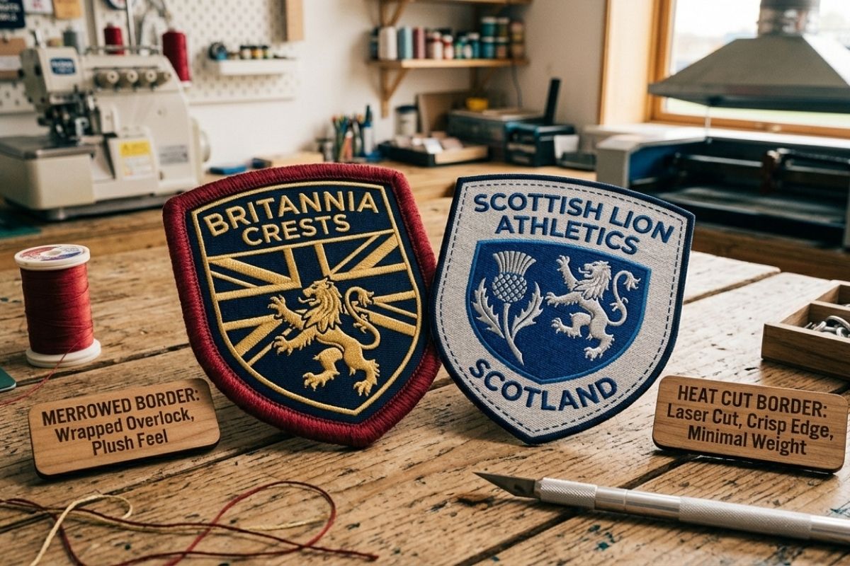 Difference Between A Merrow And A Heat Cut Border In Embroidery?