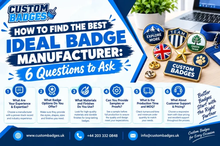 How to Find the Best Ideal Badge Manufacturer: 6 Questions to Ask